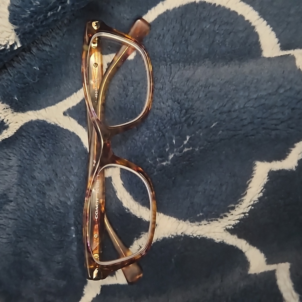 Coach HC6065 5287 Confetti Light Brown Tortoise Eyeglasses Frame 49-17-135